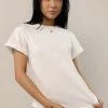 WORUI Tops Selena Rolled Sleeve Shirt In Ivory