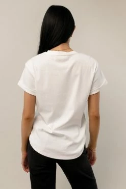 WORUI Tops Selena Rolled Sleeve Shirt In Ivory