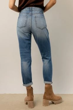 CELLO JEANS Bohme Mom Jeans In Medium Wash - FINAL SALE
