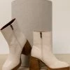 BEAST FASHION Foster Heeled Boots In Ivory