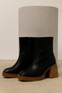 BEAST FASHION Foster Heeled Boots In Black Shoes