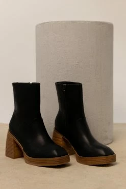 BEAST FASHION Foster Heeled Boots In Black Shoes