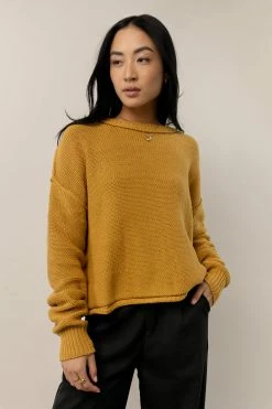 SINA River Sweater In Mustard Sweaters