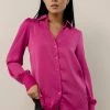 OVI Tiffany Button Down In Magenta - FINAL SALE
