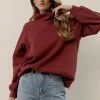 SINA Rocco Pullover In Rust Tops