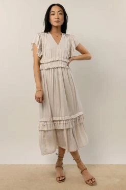 Buy π₯ WORUI π Dresses Willa Ruffle π Dress In Ivory π 10 WORUI Dresses Willa Ruffle Dress In Ivory