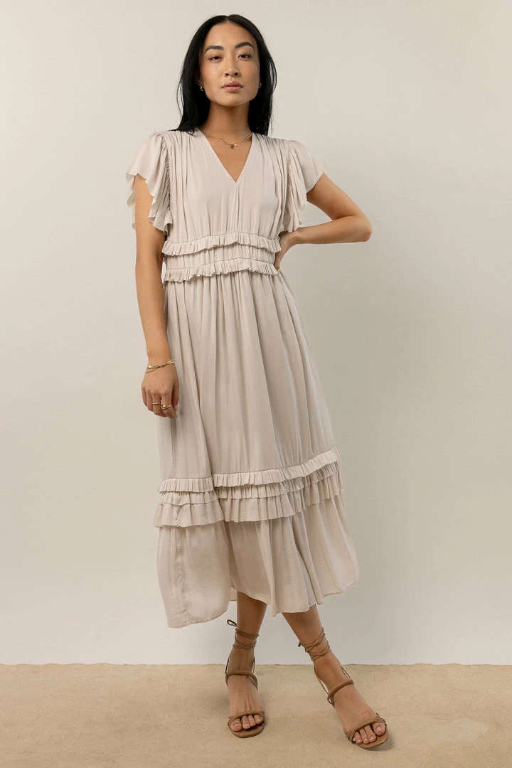 Buy π₯ WORUI π Dresses Willa Ruffle π Dress In Ivory π 5 WORUI Dresses Willa Ruffle Dress In Ivory