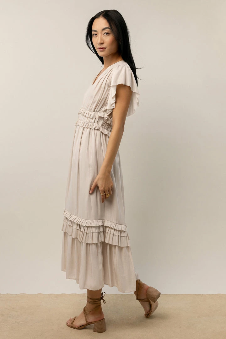 Buy π₯ WORUI π Dresses Willa Ruffle π Dress In Ivory π 4 WORUI Dresses Willa Ruffle Dress In Ivory