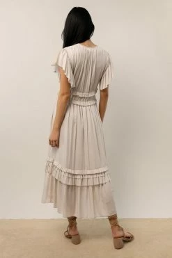 WORUI Dresses Willa Ruffle Dress In Ivory
