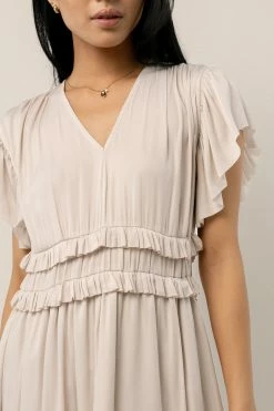 Buy π₯ WORUI π Dresses Willa Ruffle π Dress In Ivory π 8 WORUI Dresses Willa Ruffle Dress In Ivory