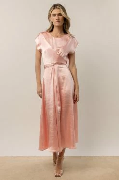 WORUI Rosalind Midi Dress In Pink