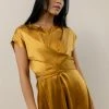 WORUI Rosalind Midi Dress In Mustard Dresses
