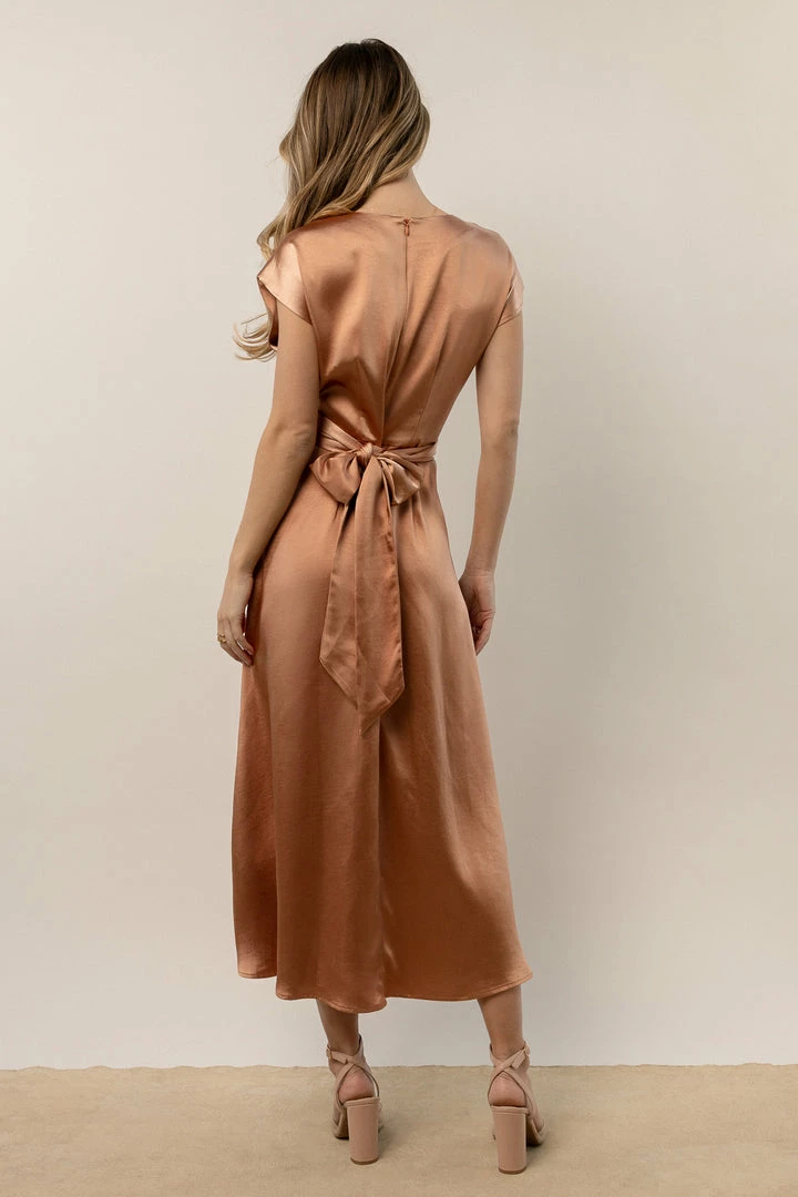 Discount ✔️ WORUI Rosalind Midi 👗 Dress In Copper 👗 Dresses 😀 2 WORUI Rosalind Midi Dress In Copper Dresses