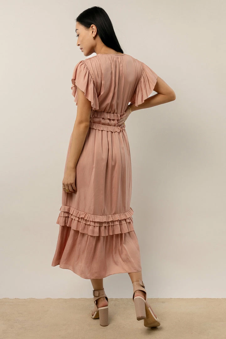 Wholesale π WORUI New Arrivals Willa Ruffle π Dress In Blush π 3 WORUI New Arrivals Willa Ruffle Dress In Blush