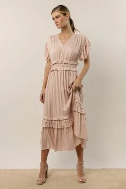 WORUI Dresses Willa Ruffle Dress In Rose