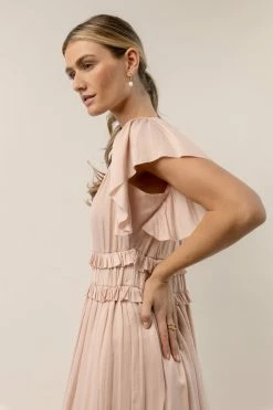 WORUI Dresses Willa Ruffle Dress In Rose