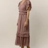 WORUI Willa Ruffle Dress In Lavender New Arrivals