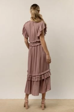 WORUI Willa Ruffle Dress In Lavender New Arrivals