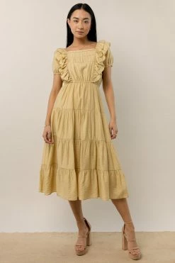 WORUI Dresses Laney Midi Dress In Yellow