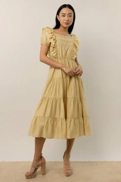 WORUI Dresses Laney Midi Dress In Yellow