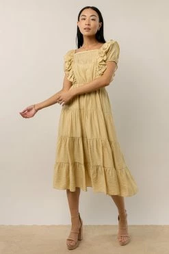 WORUI Dresses Laney Midi Dress In Yellow