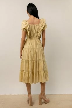 WORUI Dresses Laney Midi Dress In Yellow