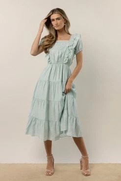 WORUI Laney Midi Dress In Mint Dresses