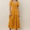 WORUI Gemma Midi Dress In Yellow - FINAL SALE