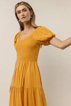 WORUI Gemma Midi Dress In Yellow - FINAL SALE