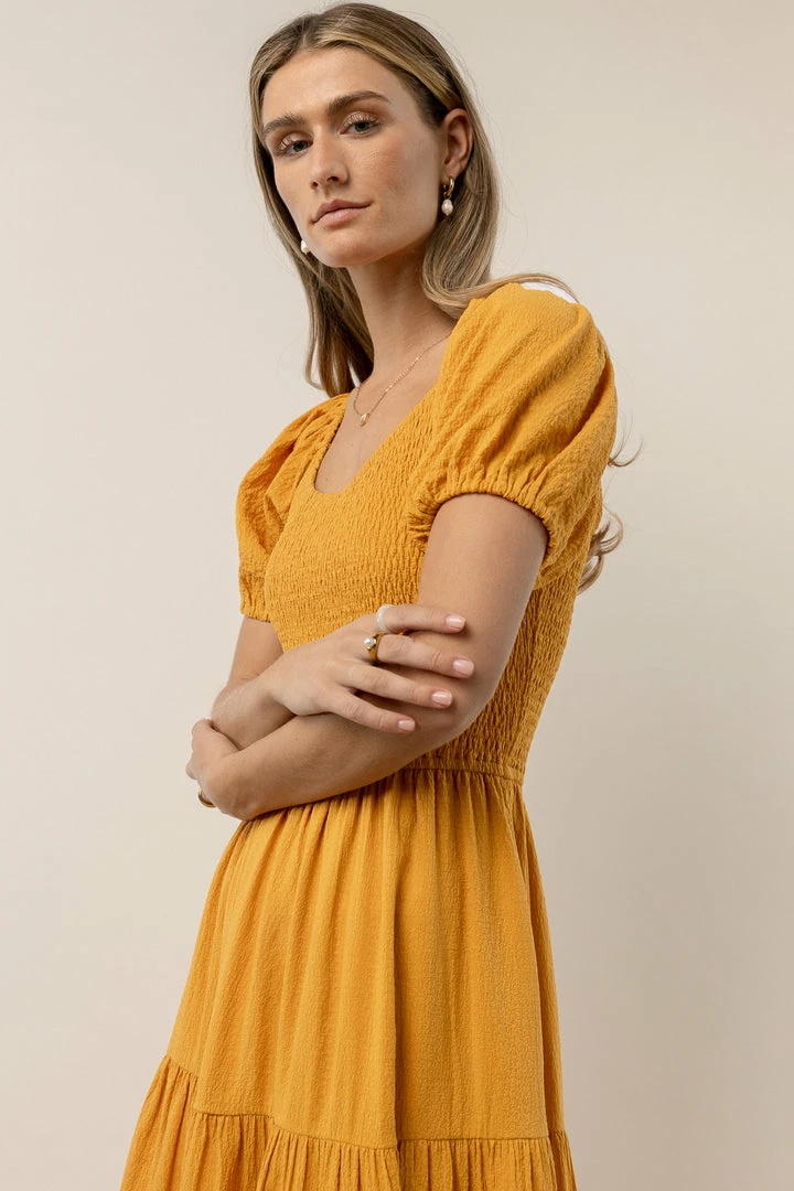 Brand new 👍 WORUI Gemma Midi 👗 Dress In Yellow - FINAL SALE 🎁 4 WORUI Gemma Midi Dress In Yellow - FINAL SALE