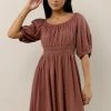 SINA Dresses Rhea Mini Dress In Mauve