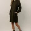 VERO MODA Everard Sweater Dress In Green - FINAL SALE