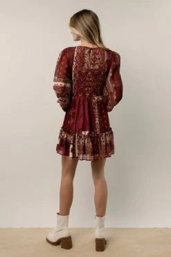 Flying Tomato Dresses Ella Paisley Mini Dress