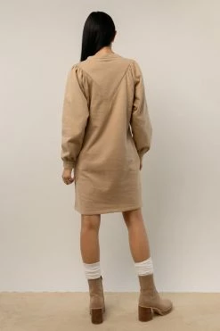 VERO MODA Everard Sweater Dress In Tan - FINAL SALE