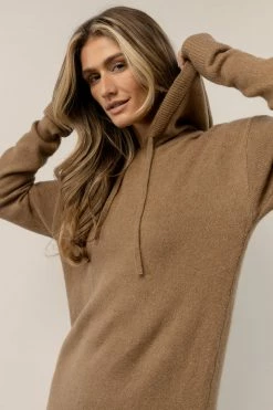 VERO MODA Elton Sweater Dress In Brown New Arrivals