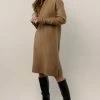 VERO MODA Elton Sweater Dress In Brown New Arrivals