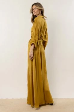 AaKaa Dresses Meadow Maxi Dress In Mustard