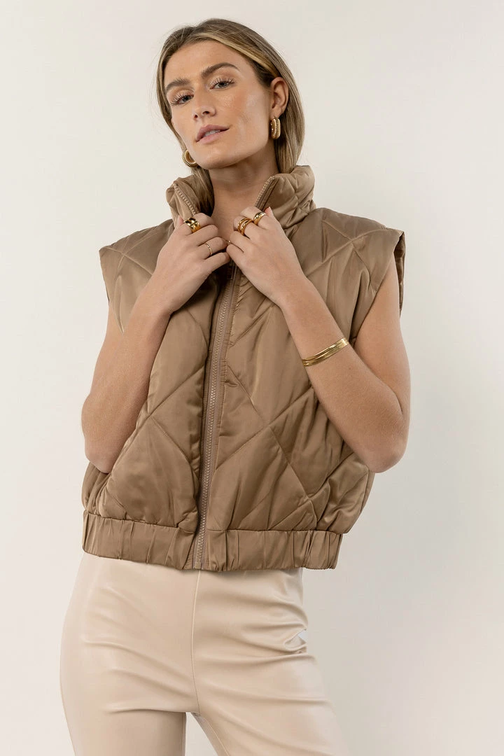 Outlet π LUMIERE Tops Maeve Puffer Vest π 3 LUMIERE Tops Maeve Puffer Vest