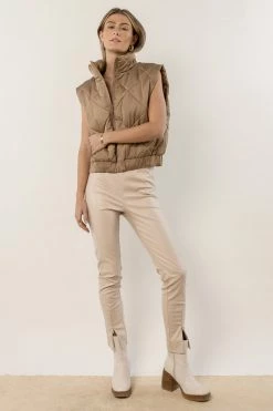 AARON & AMBER Tara Pants In Oatmeal