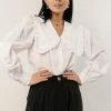 AARON & AMBER Wanda Blouse In Off White