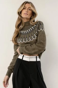 Tops Vero Moda Amora Sweater In Olive