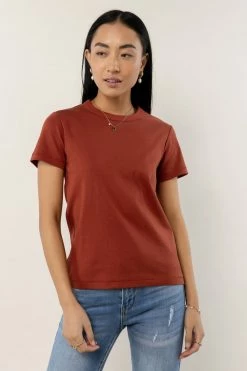 WORUI Mckenna Tee Shirt In Rust Tops
