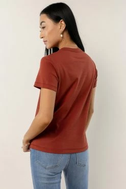 WORUI Mckenna Tee Shirt In Rust Tops