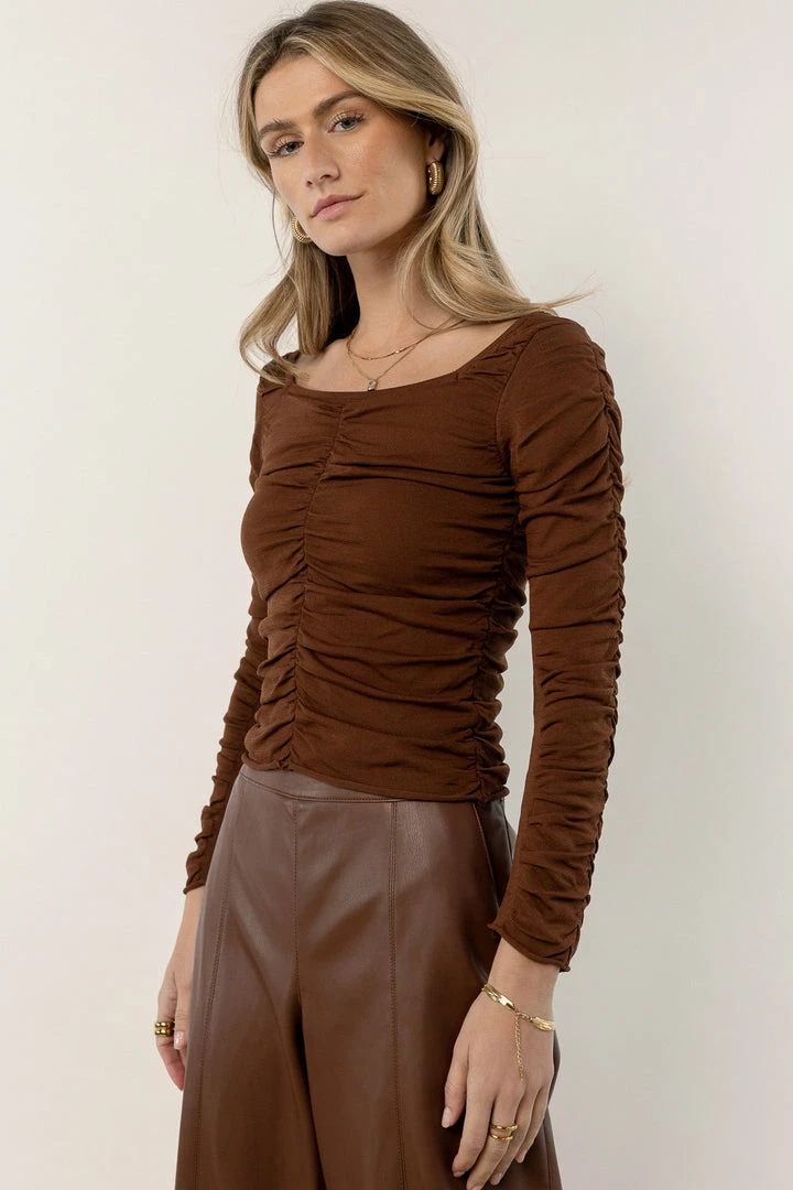 Best deal 𧨠MAIZE Zayne Top In Brown βοΈ 4 MAIZE Zayne Top In Brown