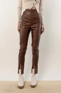 AARON & AMBER Tara Pants In Brown New Arrivals