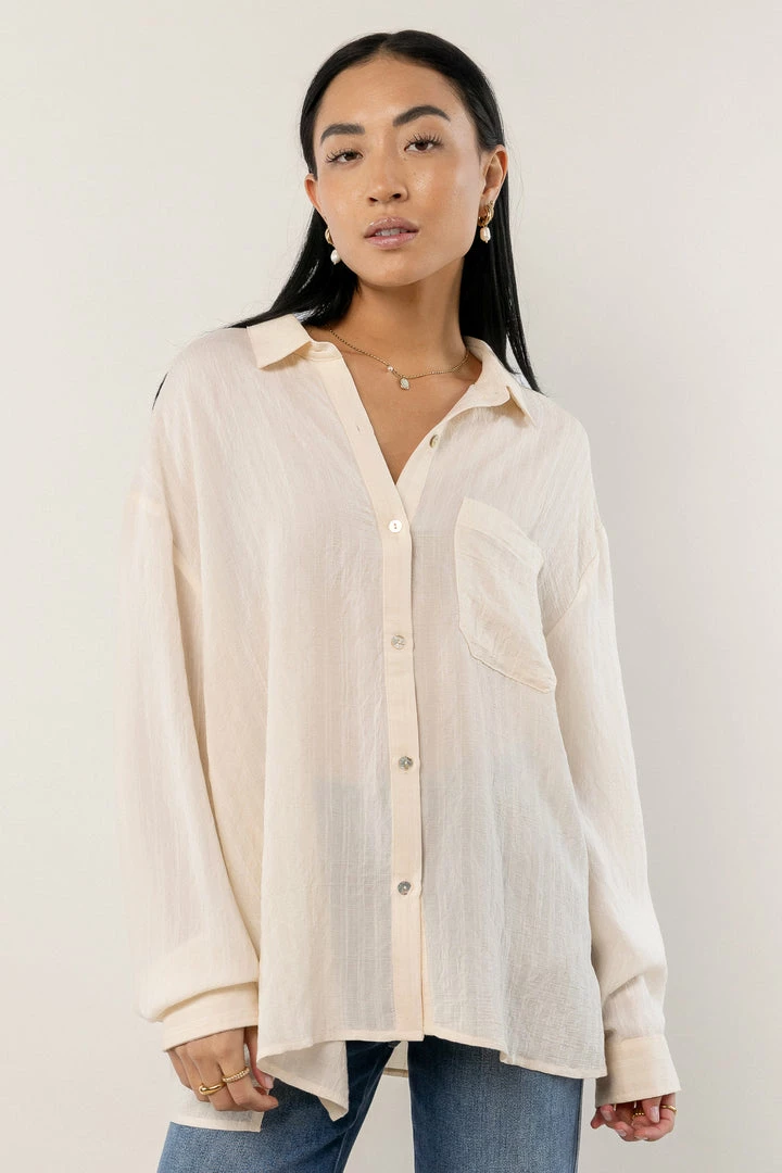 Discount ๐ฅ FUN 2 FUN New Arrivals Carmen Button Up In Ivory ๐ 3 FUN 2 FUN New Arrivals Carmen Button Up In Ivory