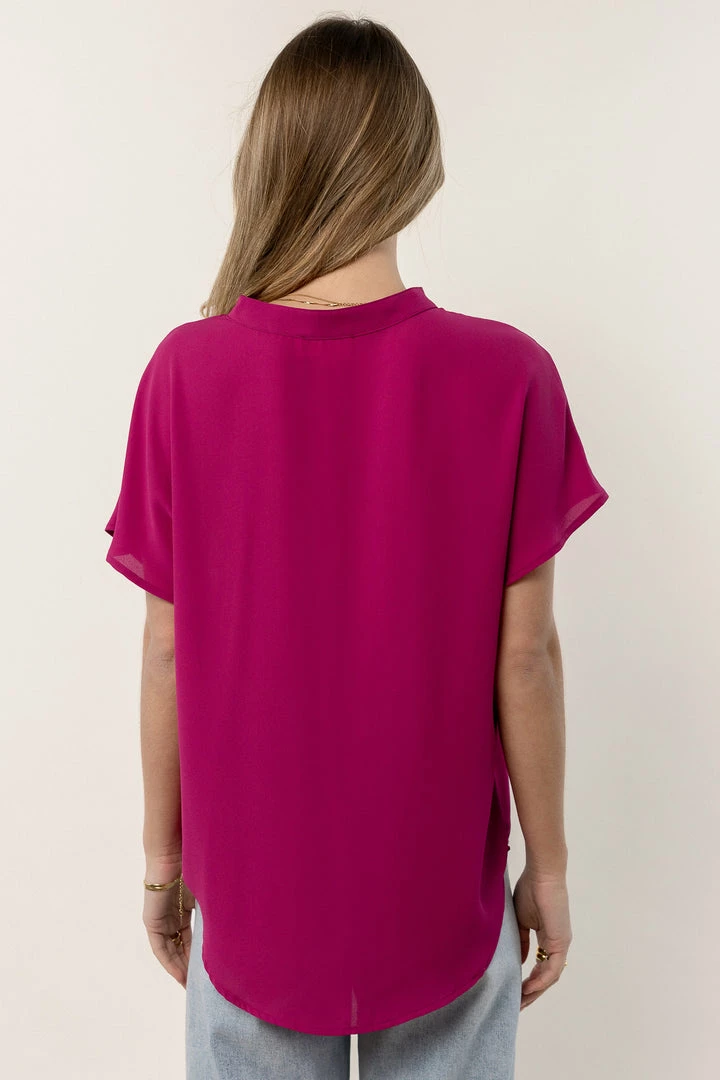 Cheap ✔️ FUN 2 FUN Celeste Blouse In Fuchsia Tops ✔️ 3 FUN 2 FUN Celeste Blouse In Fuchsia Tops