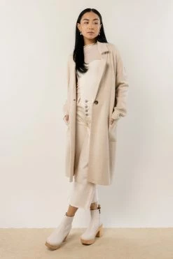 Hot Sale π TEA N ROSE Tops Demi Oversized Cardigan In Ivory π 7 TEA N ROSE Tops Demi Oversized Cardigan In Ivory