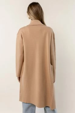 TEA N ROSE Demi Oversized Cardigan In Mocha