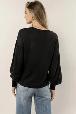 SINA Kaori Top In Black - FINAL SALE